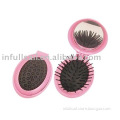 EHB0705 hair comb with mirror, hair brush with mirror, foldable brush